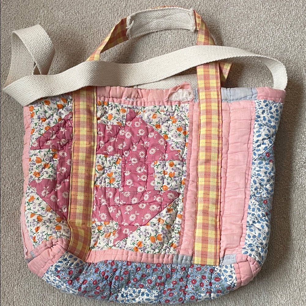 Upcycled Quilt Tote - Picture 3 of 3